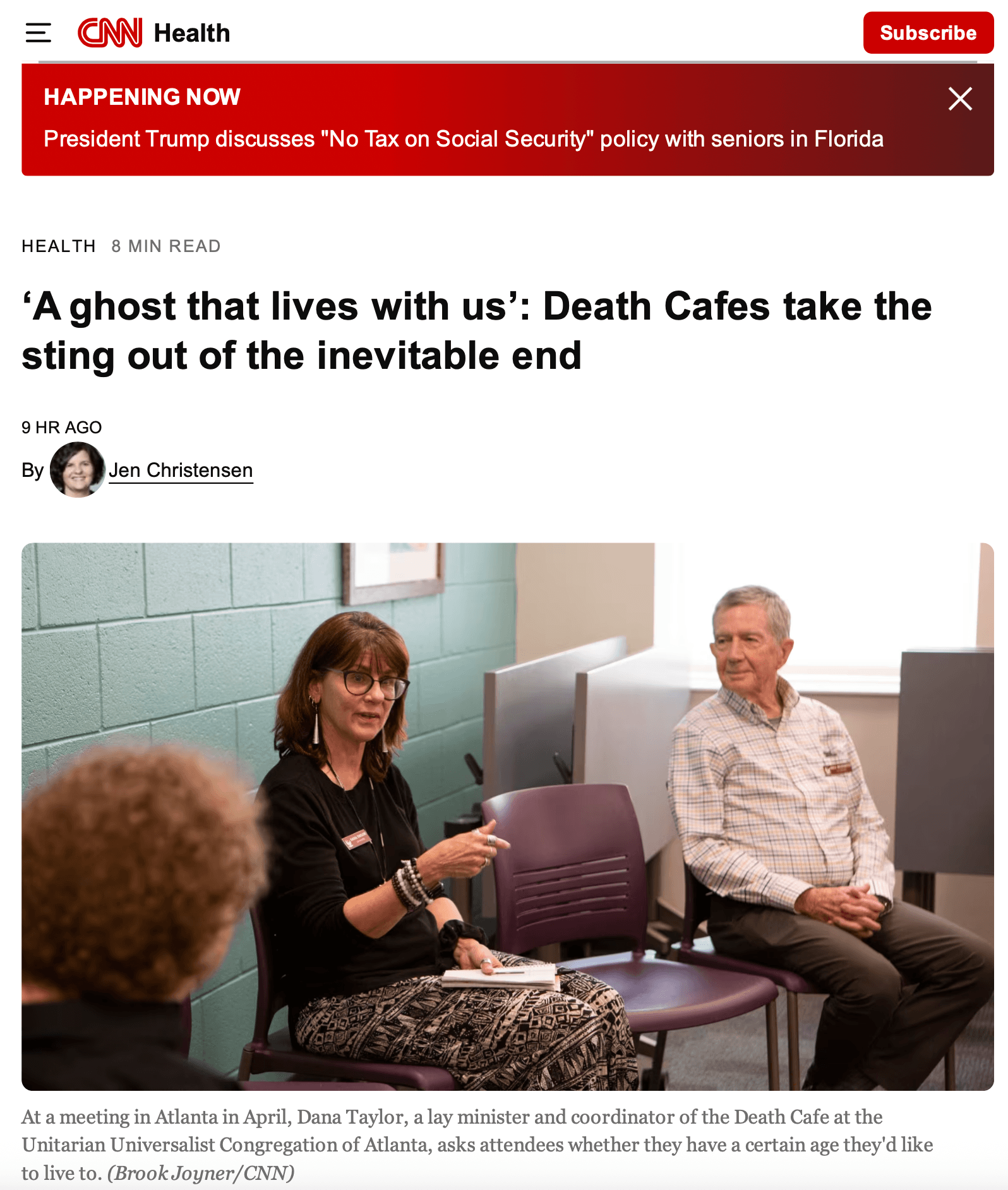Death Cafe on CNN